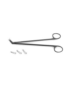 Ceramic Cut Potts Smith Scissors, novocut™ (tungsten carbide blades w/ 1 micro serrated blade), angled, 7-1/2" (19.1 cm)