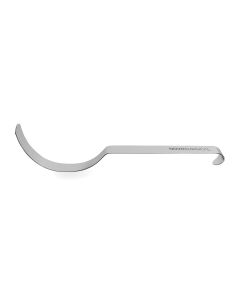 Deaver Retractor, flat handle, flexible, curved end