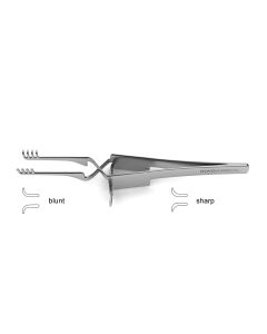 Heiss (Holzheimer) Cross Action Retractor, 4x4 prongs, 4" (10.2 cm)