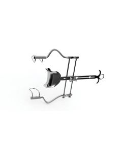 Balfour Abdominal Retractor W/ Fixed Side Blades, w/ fixed fenestrated side blades, 2-1/2" deep & center blade #g3581-83  (3" x 2")