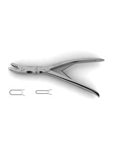 Leksell Bone Rongeur, double-action, lightly curved, 9" (23.0 cm)