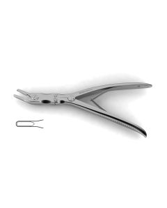 Leksell Bone Rongeur, double-action, fully curved, 9" (23.0 cm)