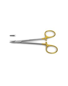 Par Needle Holder, tungsten carbide, serrated jaws, delicate