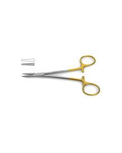 Halsey Needle Holder, tungsten carbide, 5" (12.7 cm)