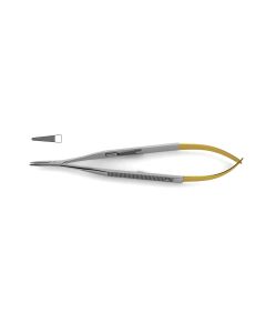 Castroviejo Heavy Needle Holder, tungsten carbide, use w/ 1-0, 2-0 & 3-0 suture, straight w/ lock