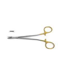 Swedish (Micro Sarot) Needle Holder, tungsten carbide, serrated jaws, light handles, delicate