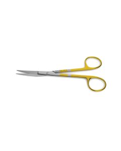 Goldman-Fox Scissors, novocut™ (tungsten carbide blades w/ 1 micro serrated blade), fine tips, 5" (12.7 cm)