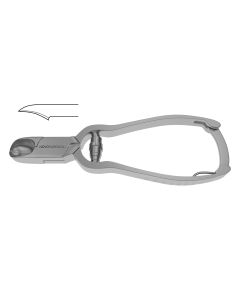 Nail Nipper, concave jaws, barrel spring