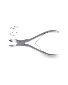 Nail Nipper, concave jaws, double spring