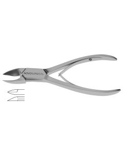 Nail Nipper, double spring, straight jaws