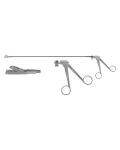 Yeoman Rotating Rectal Biopsy Forceps, standard ring handle, rotating shaft, straight jaws, oval basket