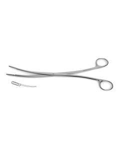 Desjardins (Rochester) Gall Stone Forceps, oval jaws, 2-1/2" (65.0 mm), curved, 9" (23.0 cm)