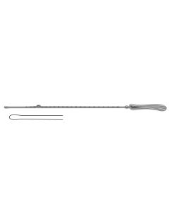 Simpson Uterine Sound, malleable, silver plated, 13" (33.0 cm)