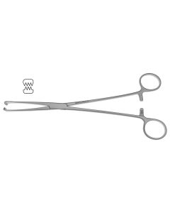 Teale Vulsellum Forceps, 3x4 teeth, 10-1/8" (25.5 cm)