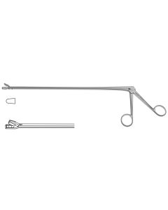 Wittner Biopsy Forceps, lower jaw w/ fine serrations, 4.0 mm x 8.0 mm bite, 9" (22.9 cm)