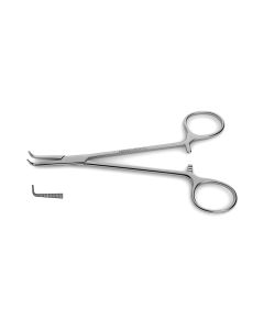 Delicate Right Angle Forceps, fully curved jaws