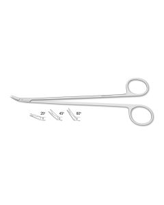 Potts-Smith Scissors, standard pattern, blunt tips, angled on side, 7-1/2" (19.0 cm)