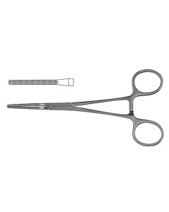 Cooley Patent Ductus Clamp, jaws calibrated at 5.0 mm intervals, 6-1/4" (16.0 cm)