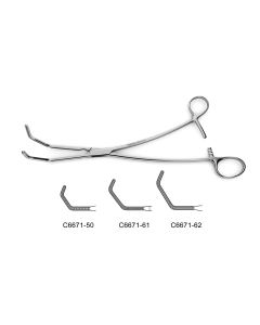 Satinsky Vena Cava Clamp, debakey teeth, 10" (25.0 cm)