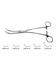 Hendren Clamp, very delicate cooley teeth, jaws calibrated at 5.0 mm intervals, 8-1/4" (21.0 cm)