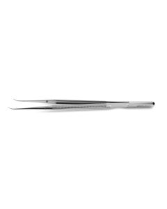 Micro Tissue Forceps, 1.0 mm tips impregnated w/ fine tungsten carbide dust, counter-balanced handle