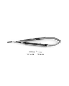 CV Elite - Jacobson Heavy Needle Holder (For Large Needles), w/ regular box lock, round handle, jaw surfaces impregnated w/ fine tungsten carbide dust (use w/ 2-0 & smaller suture)