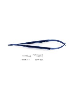 CV Elite - Titanium Jacobson Micro Needle Holder (For Large Needles), streamlined box lock, round handle, jaw surfaces impregnated w/ fine tungsten carbide dust, use w/ 2-0 & smaller suture