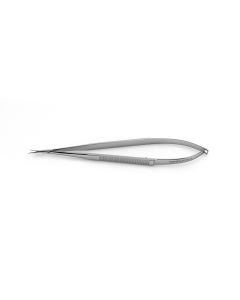 CV Elite - Zenith Jacobson Micro Scissors - Flat Handle - Straight/Curved Tips, flat handle, spring style, 6" (15.0 cm)