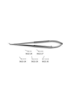 CV Elite - Zenith Jacobson Micro Scissors - Round Handle - Angled Tips, round handle, micro fine angled blades