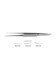 CV Elite - Micro Ring Tip Forceps, lightweight round handle, tips impregnated w/ fine tungsten carbide dust, ring tips