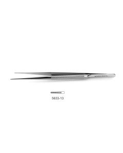 CV Elite - Debakey Micro Forceps, lightweight round handle, 1.0 mm straight debakey tips