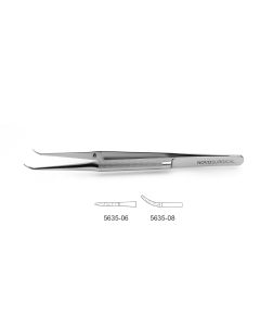 CV Elite - Suture Tying Forceps - Tips Impregnated W/ Fine Tungsten Carbide Dust, round handle, tips impregnated w/ fine tungsten carbide dust, platform tips