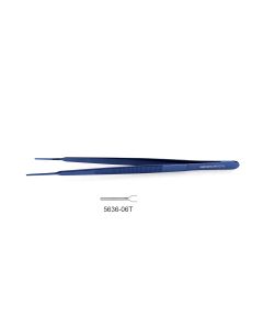 CV Elite - Titanium Gerald Debakey Forceps - 1.0 Mm Straight Tip, flat handle, traditional gerald w/ debakey teeth, 1.0 mm straight tip