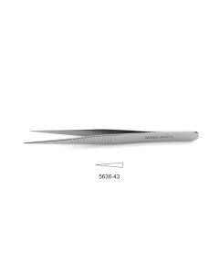 CV Elite - Jewelers Forceps, flat handle, sharp flat tips, straight tips