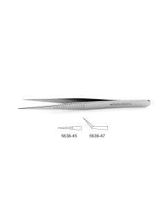 CV Elite - Jewelers Forceps - Tips Impregnated W/ Fine Tungsten Carbide Dust, flat handle, tips impregnated w/ fine tungsten carbide dust, sharp flat tips
