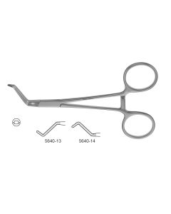 CV Elite - Kitzmiller Baby Vascular Clamp, cooley jaws, 5-1/4" (13.5 cm)