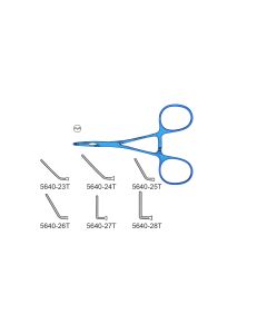CV Elite - Titanium Debakey Micro Clamp - Angled Jaws, angled debakey jaws