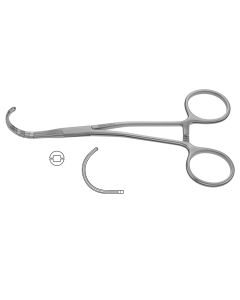 CV Elite - Dennis-Style Anastomosis Clamp - Semi-Circle Cooley Jaws