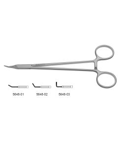 CV Elite - Bailey Forceps, very fine angled serrated jaws, 7" (18.0 cm)