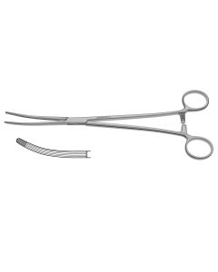 CV Elite - Carmalt Forceps, curved jaws, longitudinal serrations w/ cross-serrated tips