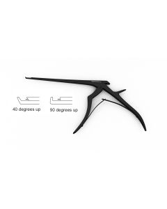 Ceramic Cut Micro Kerrison Ejector Ronguer, thin footplates, small handles, black ceramic coat