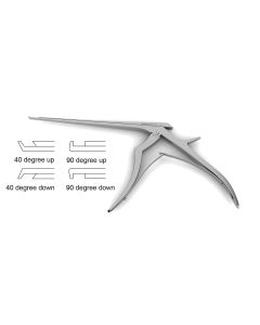 Micro Kerrison Rongeur, thin footplates, small handles, 9.0 mm opening