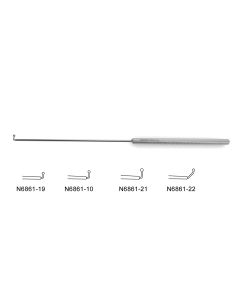 Caspar Exploration & Coagulation Hook, ball probe tip, insulated shaft, 9-3/4" (24.5 cm)
