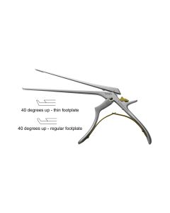 Micro Kerrison Detachable Rongeur, small handles, thin footplate, 9.0 mm opening