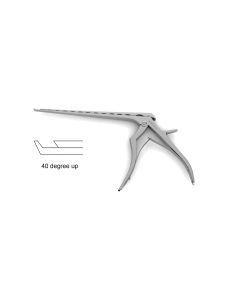 Novo Clean Kerrison Rongeur, thin footplates, small handles, 10.0 mm opening, 40 degree up, 8" (20.3 cm)
