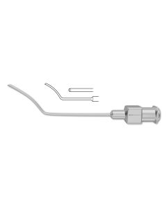 Randolph Cyclodialysis Cannula, front air injection port, 12.0 mm angled tip, 19-gauge