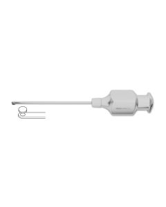 Graether Collar Button, iris retractor, posterior surface for capsule polishing, 23-gauge, 1" (2.5 cm)