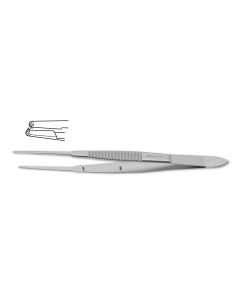 Thorpe Conjunctival Fixation Forceps, 2x3 teeth, w/ platform, 3-3/4" (9.5 cm)