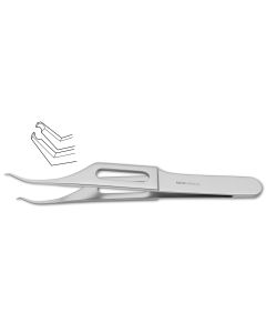 Pierse-Type Colibri Forceps, pierse-type tips, 3-1/8" (8.0 cm)