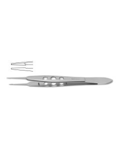 Jaffe Tying Forceps, very delicate smooth jaws w/ platform, 4" (10.2 cm)